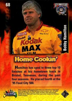 1998 Maxx #68 Bobby Hamilton's Car Back