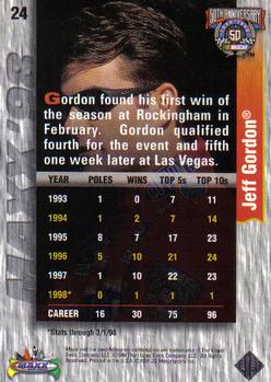 1998 Maxx #24 Jeff Gordon Back