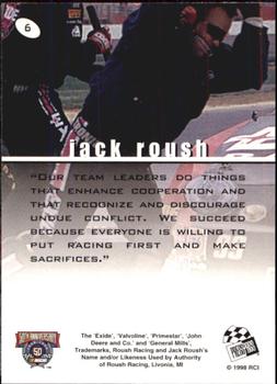 1998 Press Pass Stealth #6 Jack Roush Back