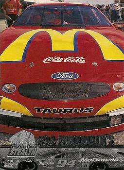 1998 Press Pass Stealth #8 Bill Elliott's Car Front