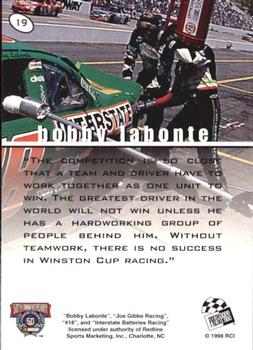 1998 Press Pass Stealth #19 Bobby Labonte Back