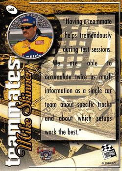 1998 Press Pass Stealth #58 Mike Skinner Back