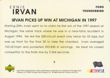 1997 Upper Deck Diamond Vision #9 Ernie Irvan Back