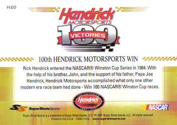 2001 Super Shots Hendrick Motorsports #H20 Joe Hendrick / John Hendrick / Rick Hendrick Back