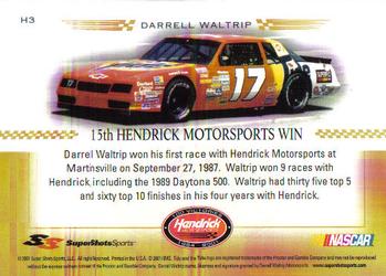 2001 Super Shots Hendrick Motorsports #H3 Darrell Waltrip / Rick Hendrick Back