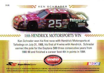 2001 Super Shots Hendrick Motorsports #H4 Ken Schrader Back