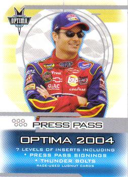 2004 Press Pass Optima #100 Jeff Gordon Front