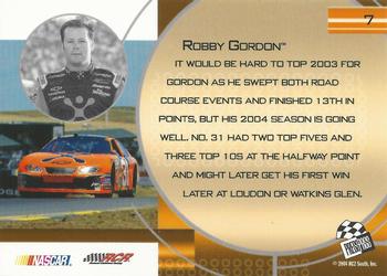 2004 Press Pass Optima #7 Robby Gordon Back