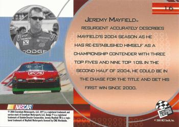 2004 Press Pass Optima #16 Jeremy Mayfield Back