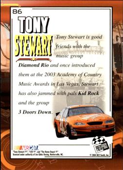 2004 Press Pass Optima #86 Tony Stewart Back
