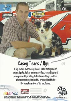 2004 Press Pass Optima #97 Casey Mears Back