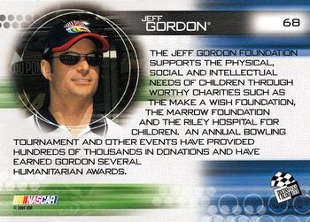 2004 Press Pass Optima #68 Jeff Gordon Back