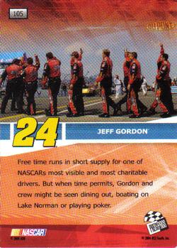 2005 Press Pass #105 Jeff Gordon Back