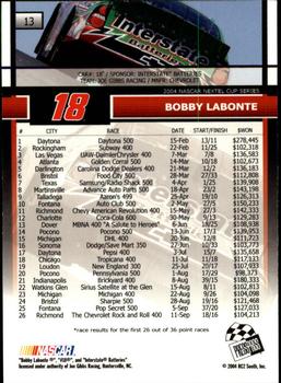 2005 Press Pass #13 Bobby Labonte Back