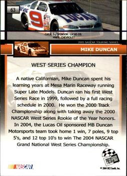 2005 Press Pass #63 Mike Duncan Back