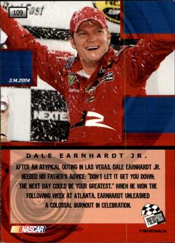 2005 Press Pass #109 Dale Earnhardt Jr's Car Back