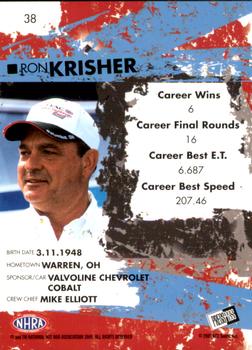 2005 Press Pass NHRA #38 Ron Krisher Back