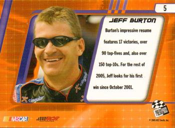 2005 Press Pass Optima #5 Jeff Burton Back