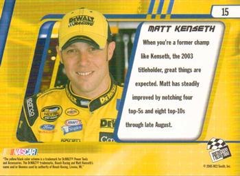 2005 Press Pass Optima #15b Matt Kenseth Back