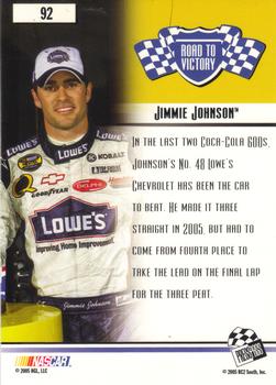 2005 Press Pass Optima #92 Jimmie Johnson's Car Back
