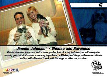 2005 Press Pass Optima #67 Jimmie Johnson Back