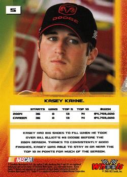 2005 Wheels High Gear #5 Kasey Kahne Back
