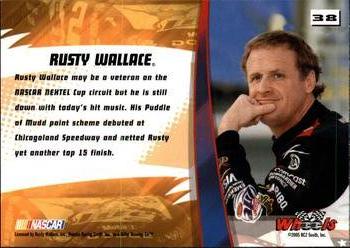 2005 Wheels High Gear #38 Rusty Wallace's Car Back