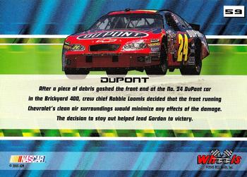 2005 Wheels High Gear #59 Jeff Gordon's Car Back