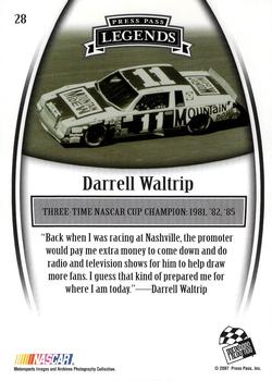 2007 Press Pass Legends #28 Darrell Waltrip Back