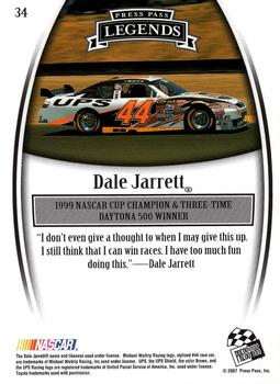 2007 Press Pass Legends #34 Dale Jarrett Back