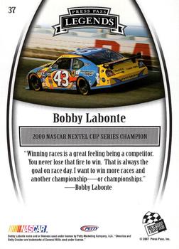 2007 Press Pass Legends #37 Bobby Labonte Back