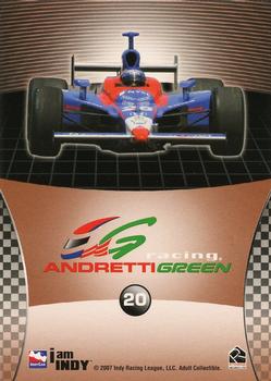 2007 Rittenhouse IRL #20 Marco Andretti Back