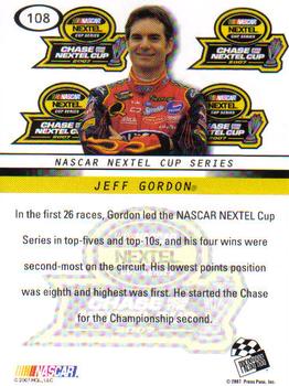2008 Press Pass #108 Jeff Gordon Back