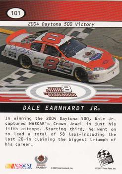 2008 Press Pass #101 Dale Earnhardt Jr. / Daytona Win Back