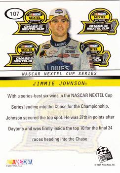 2008 Press Pass #107 Jimmie Johnson Back