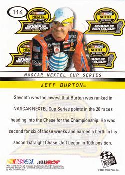 2008 Press Pass #116 Jeff Burton Back
