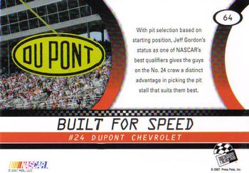 2008 Press Pass #64 Jeff Gordon's Car Back