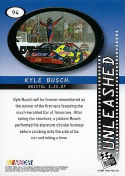 2008 Press Pass #94 Kyle Busch's Car Back
