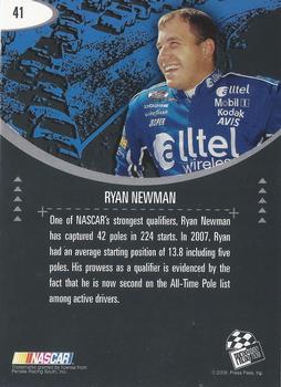 2008 Press Pass Eclipse #41 Ryan Newman Back