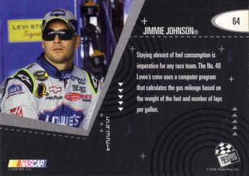 2008 Press Pass Eclipse #64 Jimmie Johnson's Car Back