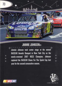 2008 Press Pass Eclipse #73 Jimmie Johnson Back