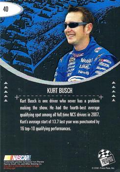 2008 Press Pass Eclipse #40 Kurt Busch Back