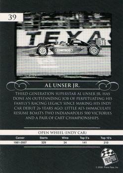 2008 Press Pass Legends #39 Al Unser Jr. Back