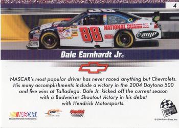 2008 Press Pass Speedway #4 Dale Earnhardt Jr. Back