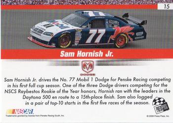 2008 Press Pass Speedway #15 Sam Hornish Jr. Back