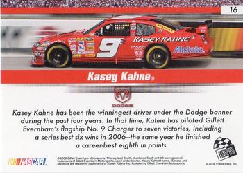 2008 Press Pass Speedway #16 Kasey Kahne Back