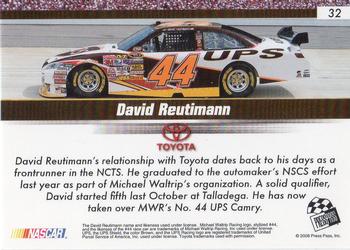 2008 Press Pass Speedway #32 David Reutimann Back