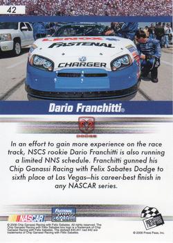 2008 Press Pass Speedway #42 Dario Franchitti Back