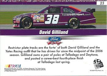 2008 Press Pass Speedway #23 David Gilliland Back