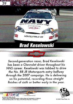 2008 Press Pass Speedway #39 Brad Keselowski Back